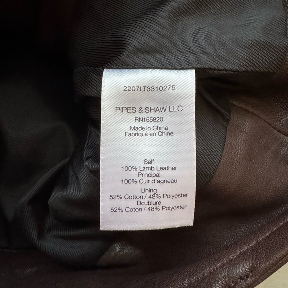 NWT Veronica Beard Marea Leather Moto Jacket in Brown Size 2 - Picture 14 of 15